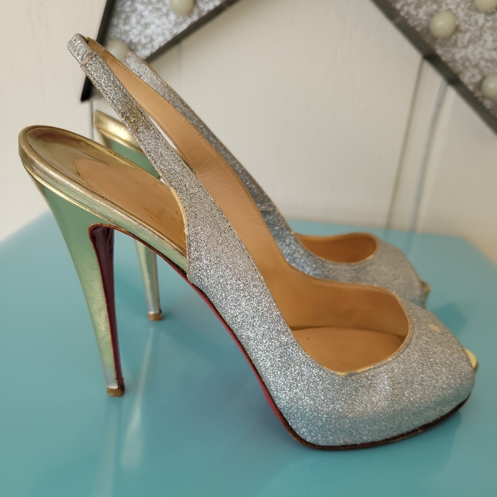 CHRISTIAN LOUBOUTIN Prive 120 Glitter - 41